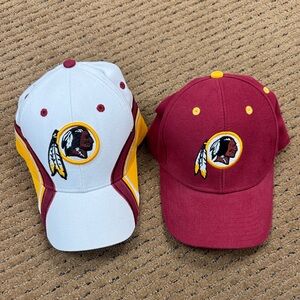Washington Redskins Red and White Caps with Logo